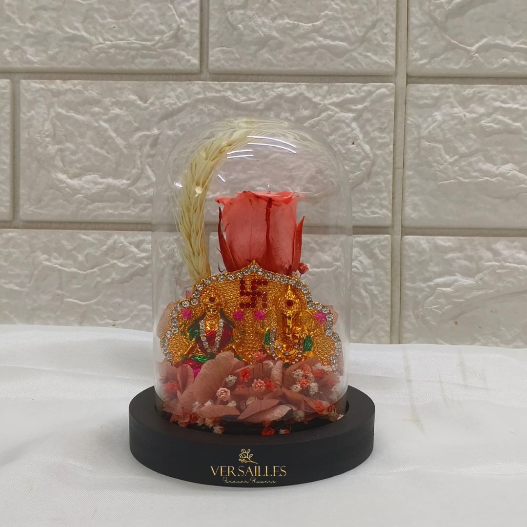 Divine Glow of Lakshmi Ganesha (DS_Dv-07)