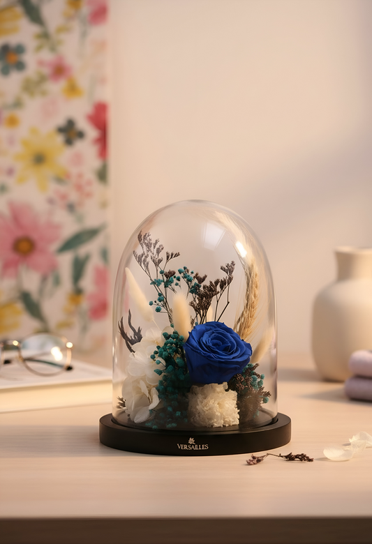 Blue Rose White Carnation 