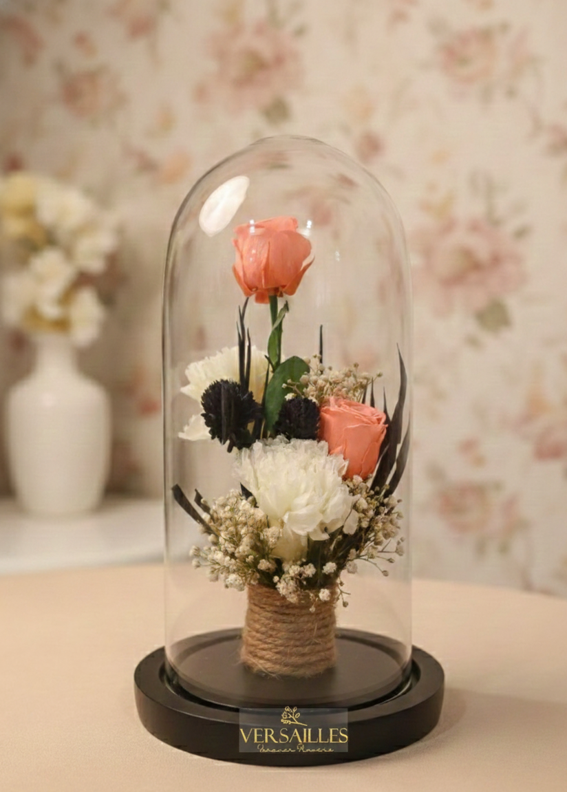 Double Pink Rose with Carnation