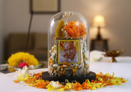 Guruji with carnaion