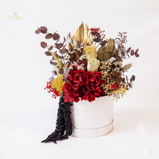 Red Hydrangea black Amranthus