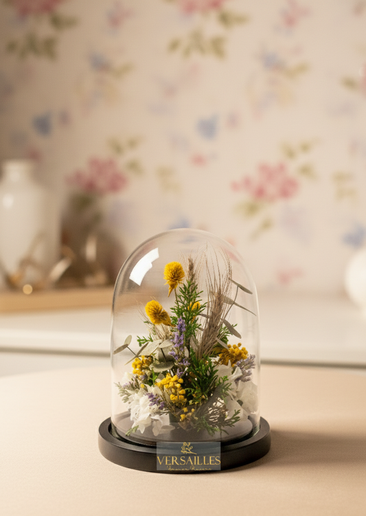 White Caration Yellow Fower